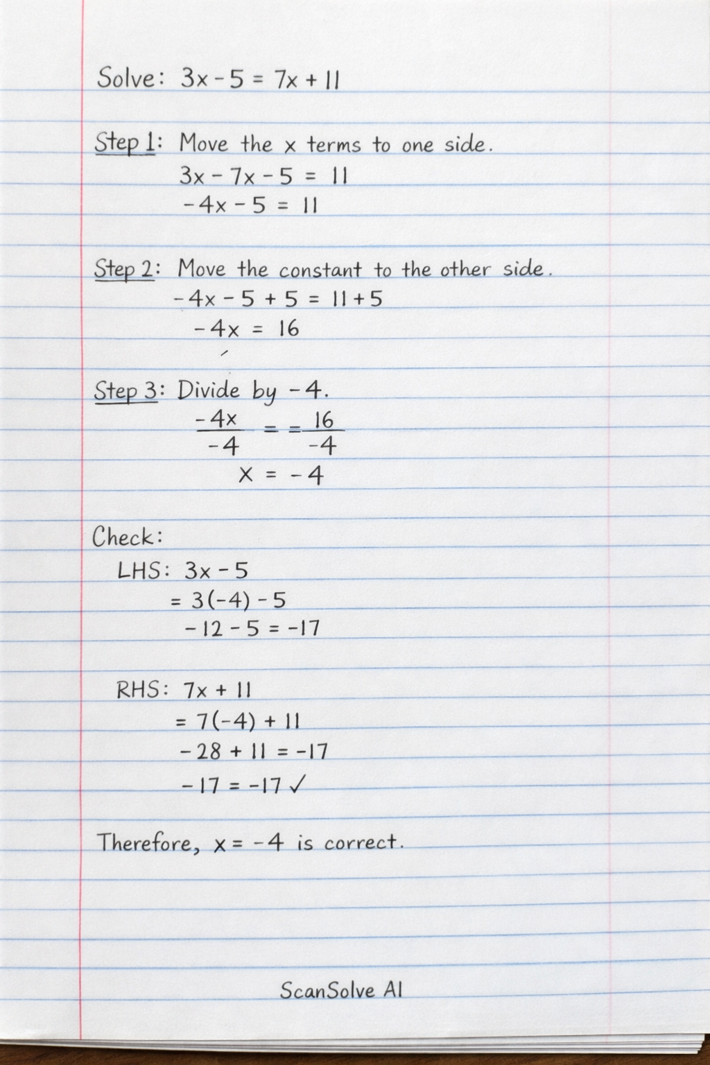 Handwritten step-by-step solution preview