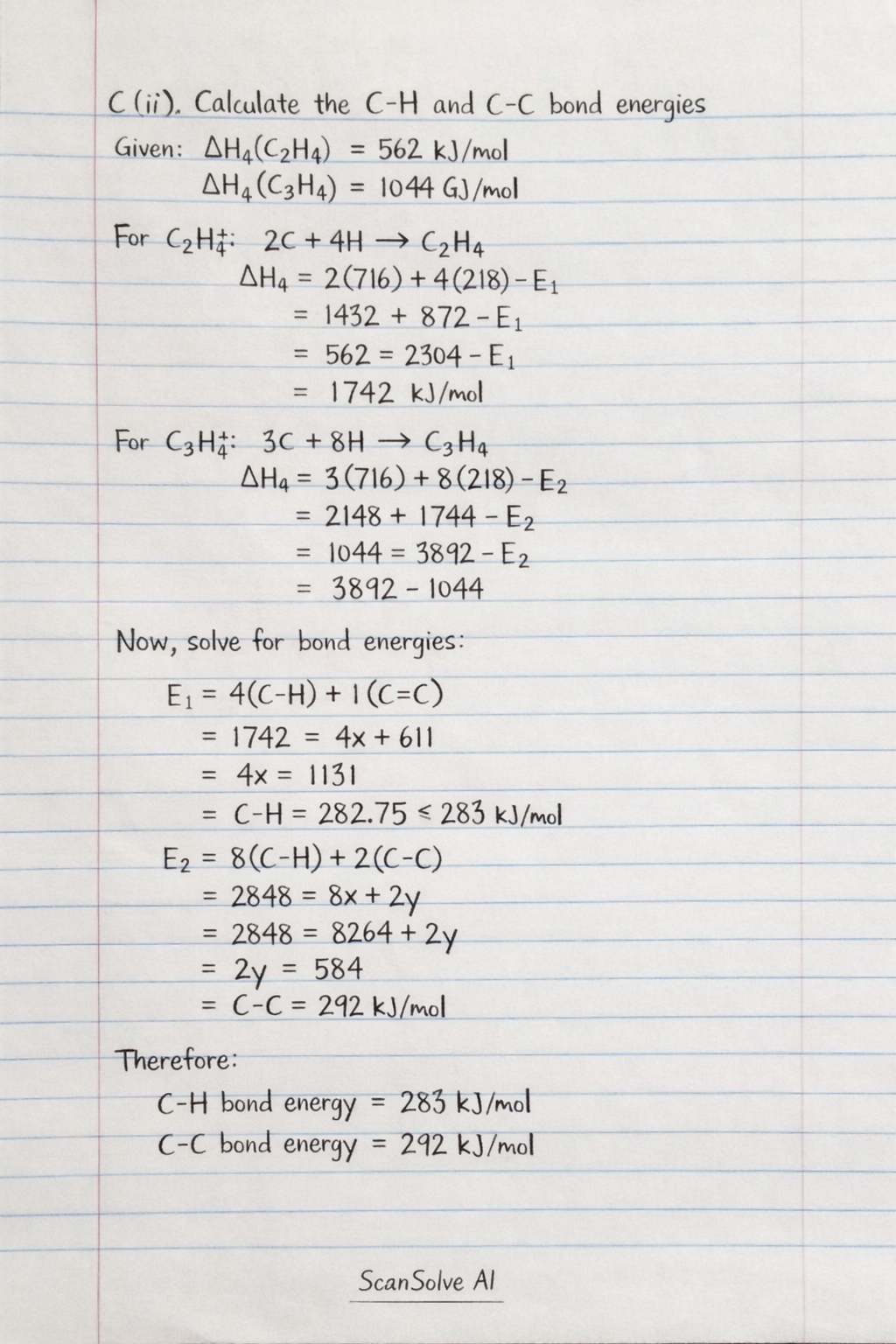Handwritten step-by-step solution preview
