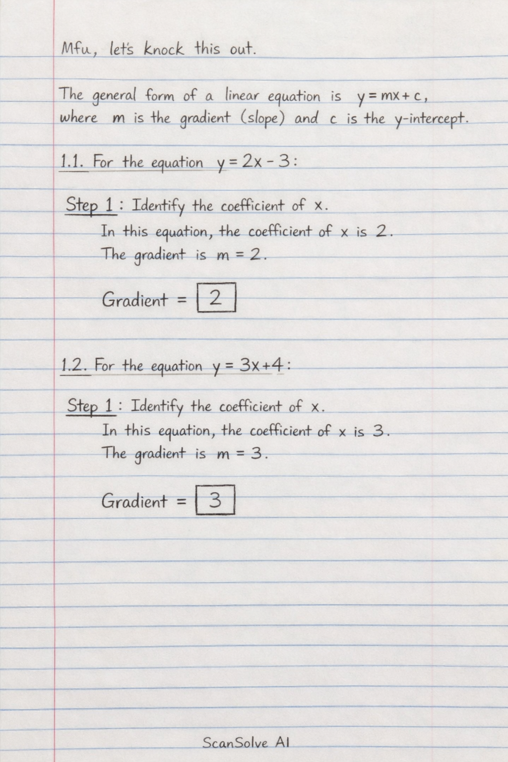Handwritten step-by-step solution preview