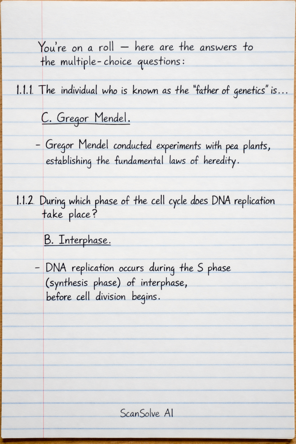 Handwritten step-by-step solution preview