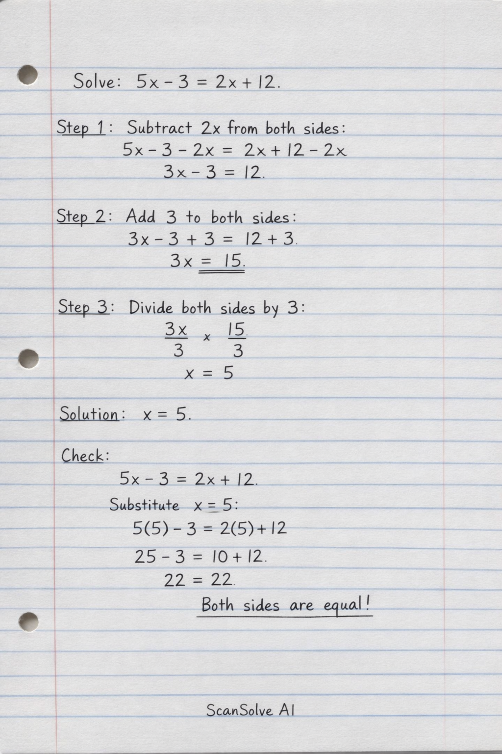 Handwritten step-by-step solution preview