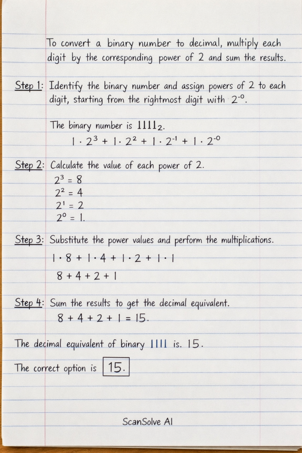 Handwritten step-by-step solution preview