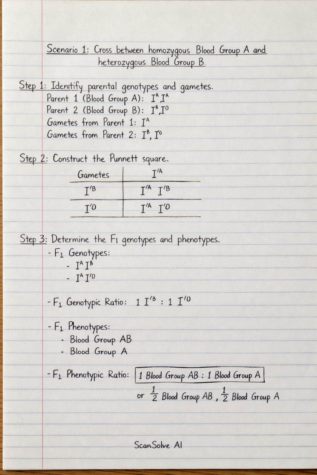 Handwritten step-by-step solution preview
