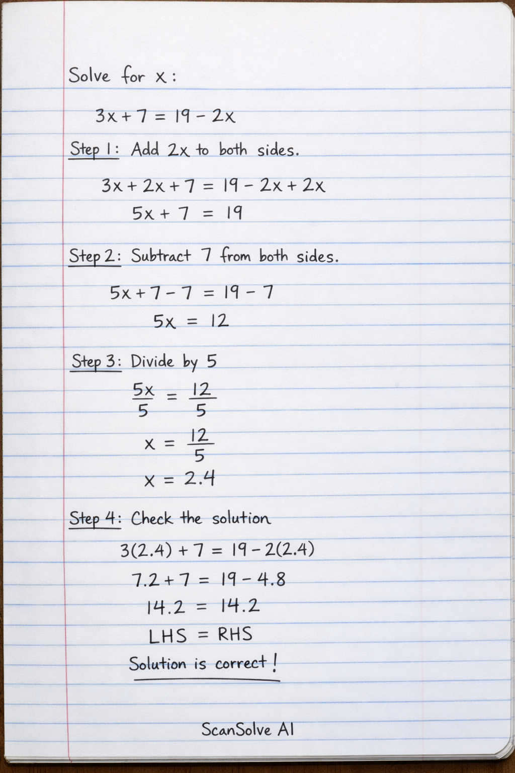 Handwritten step-by-step solution preview
