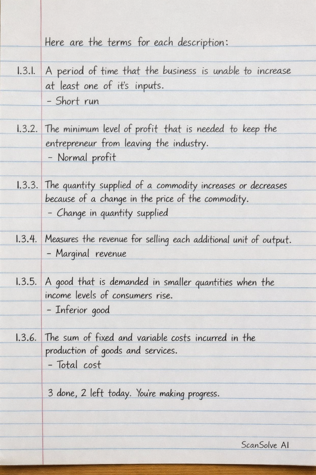 Handwritten step-by-step solution preview