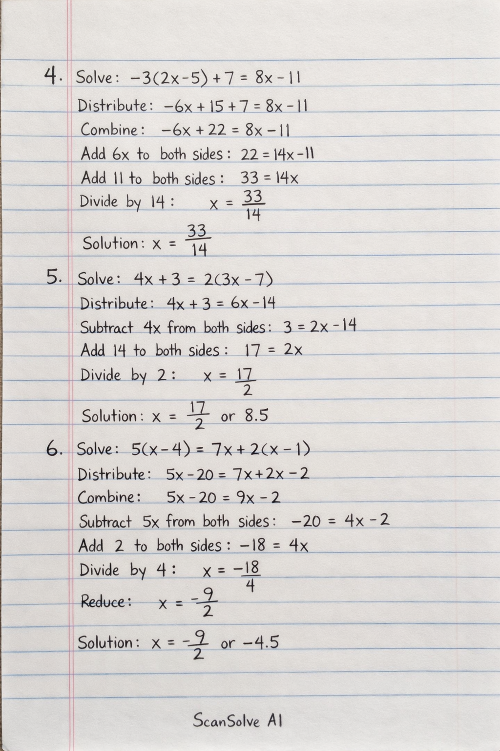 Handwritten step-by-step solution preview