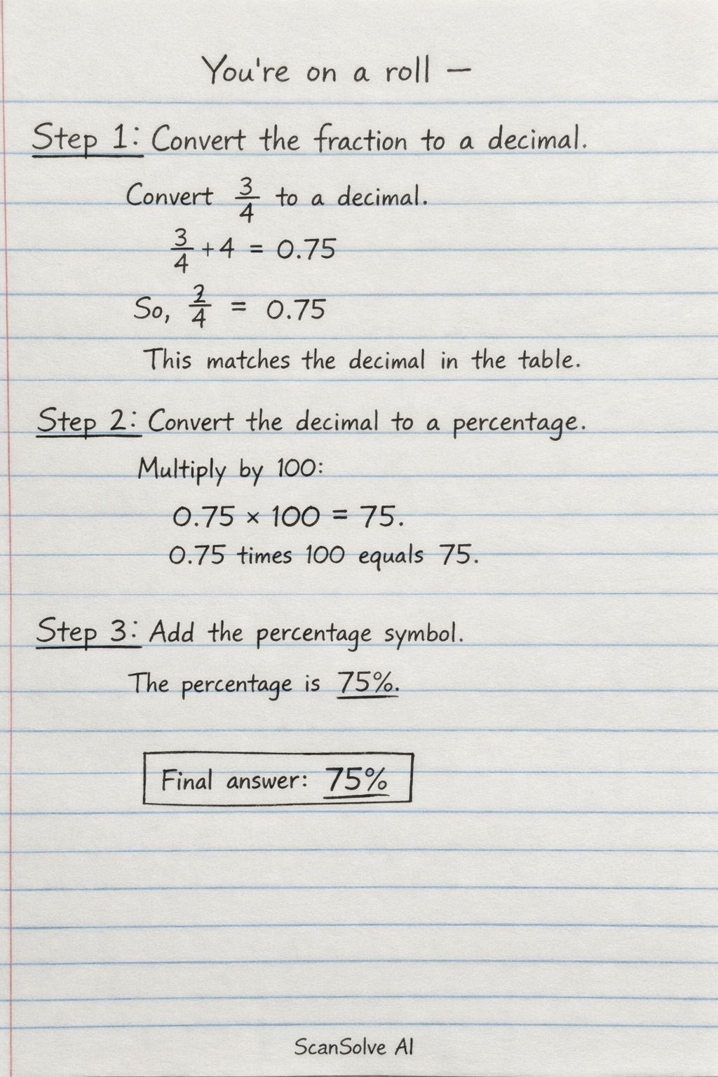 Handwritten step-by-step solution preview