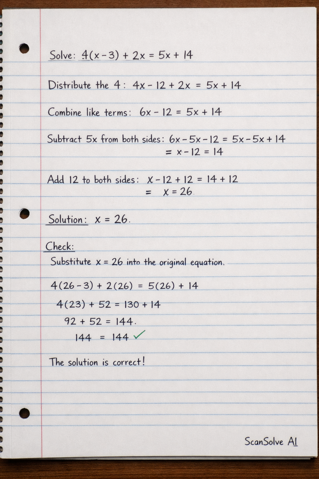 Handwritten step-by-step solution preview