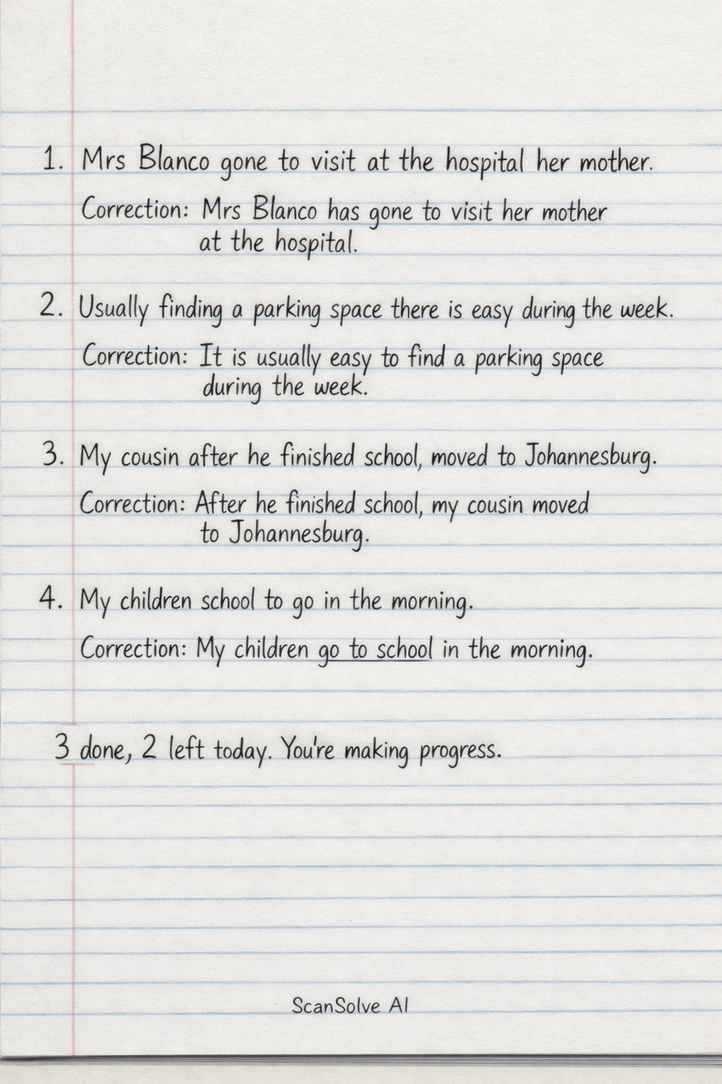 Handwritten step-by-step solution preview