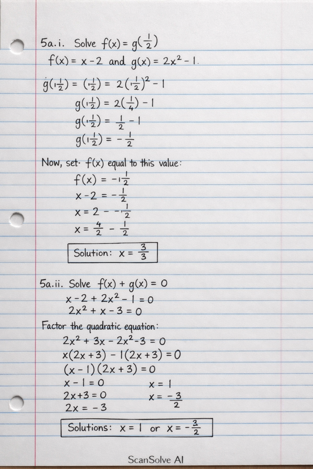 Handwritten step-by-step solution preview