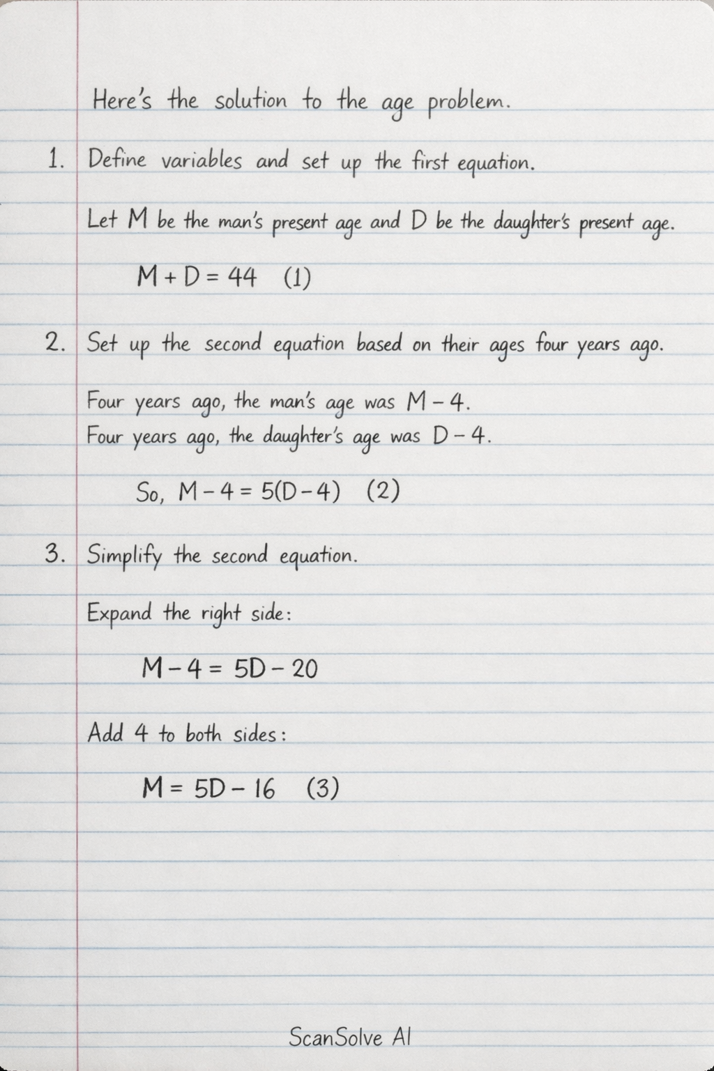 Handwritten step-by-step solution preview