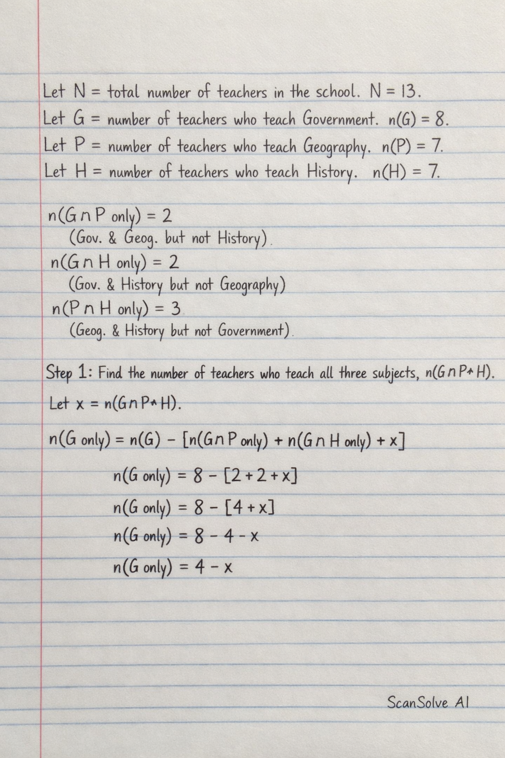 Handwritten step-by-step solution preview