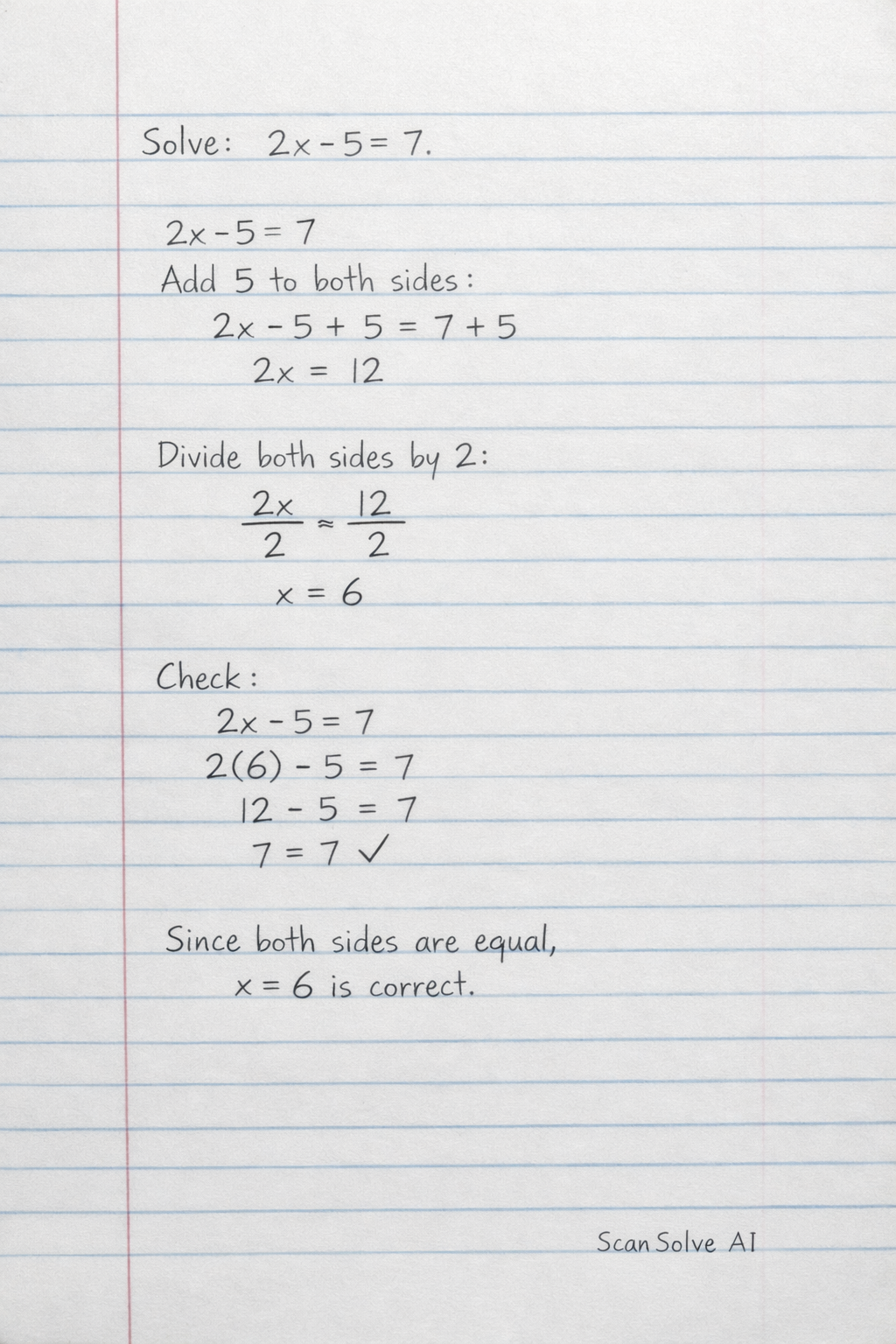 Handwritten step-by-step solution preview