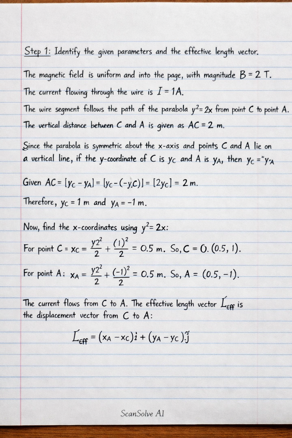 Handwritten step-by-step solution preview