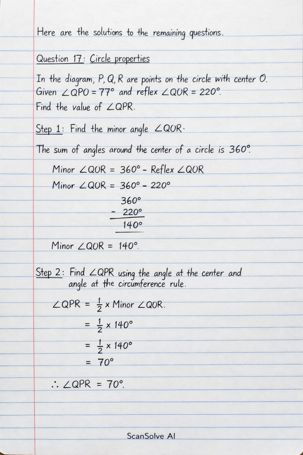 Handwritten step-by-step solution preview