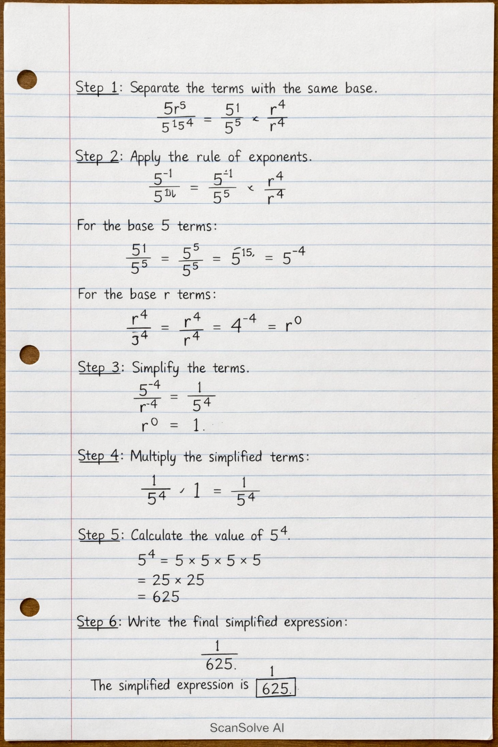 Handwritten step-by-step solution preview