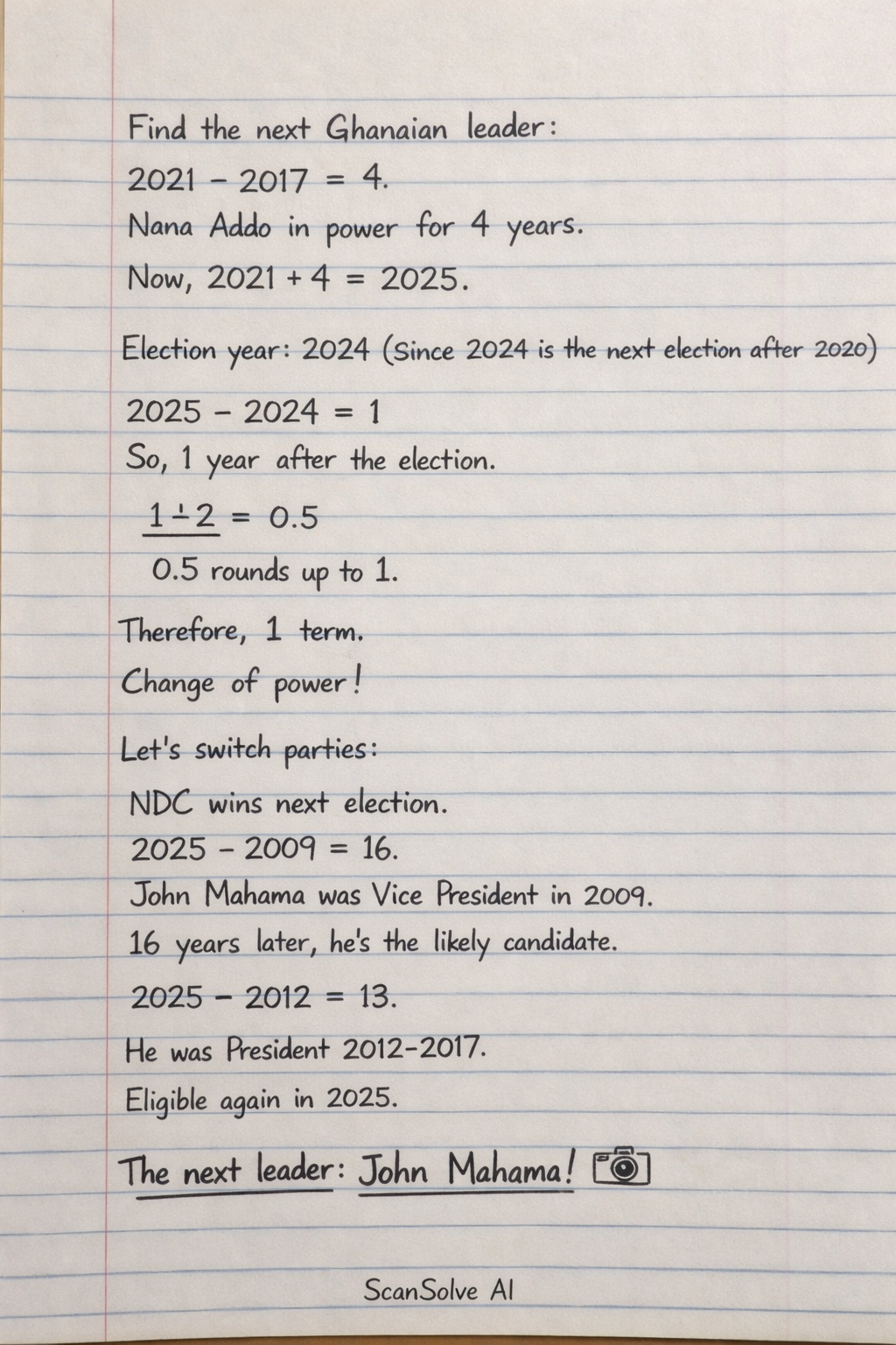 Handwritten step-by-step solution preview