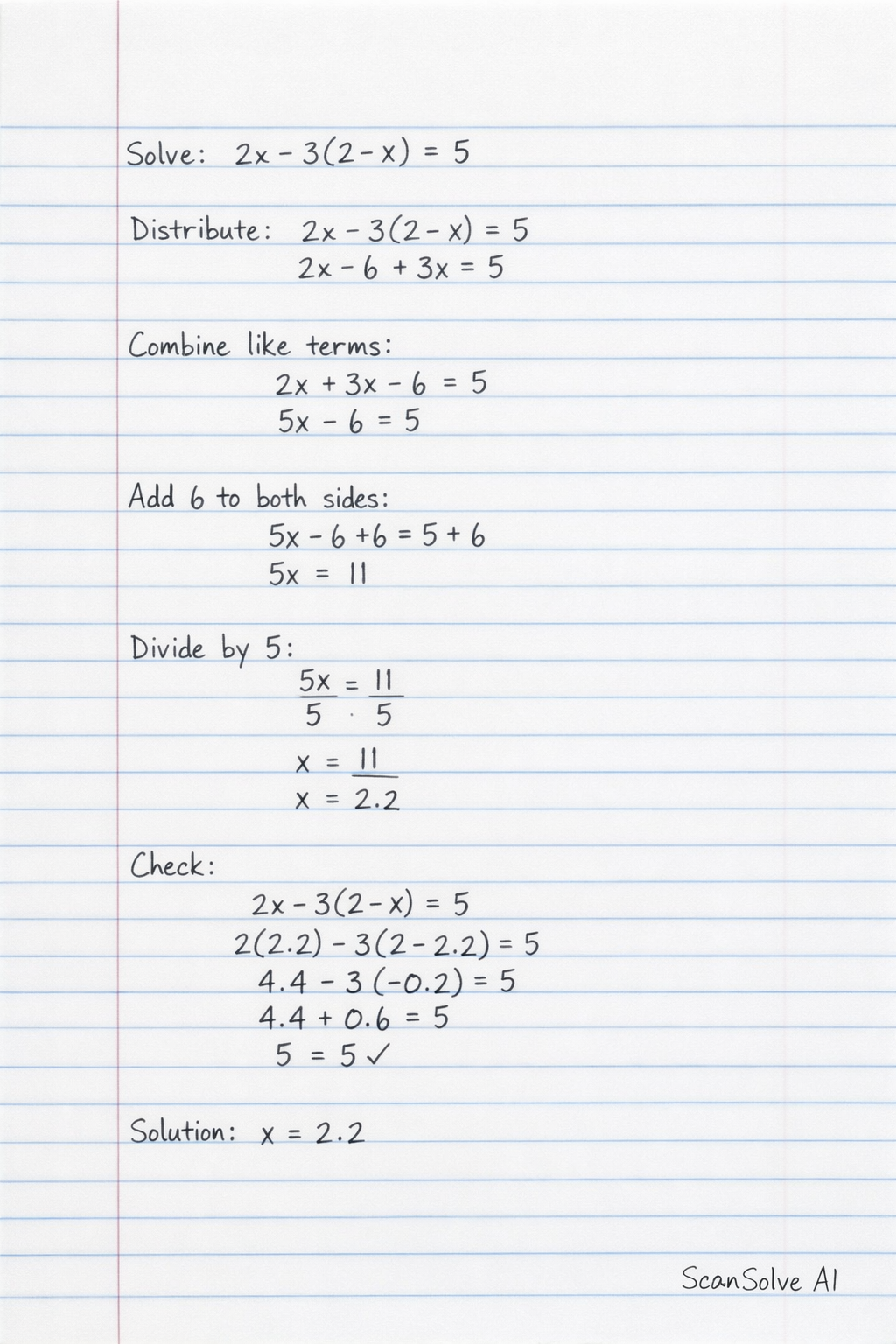 Handwritten step-by-step solution preview