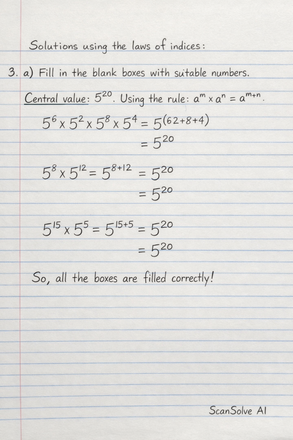 Handwritten step-by-step solution preview
