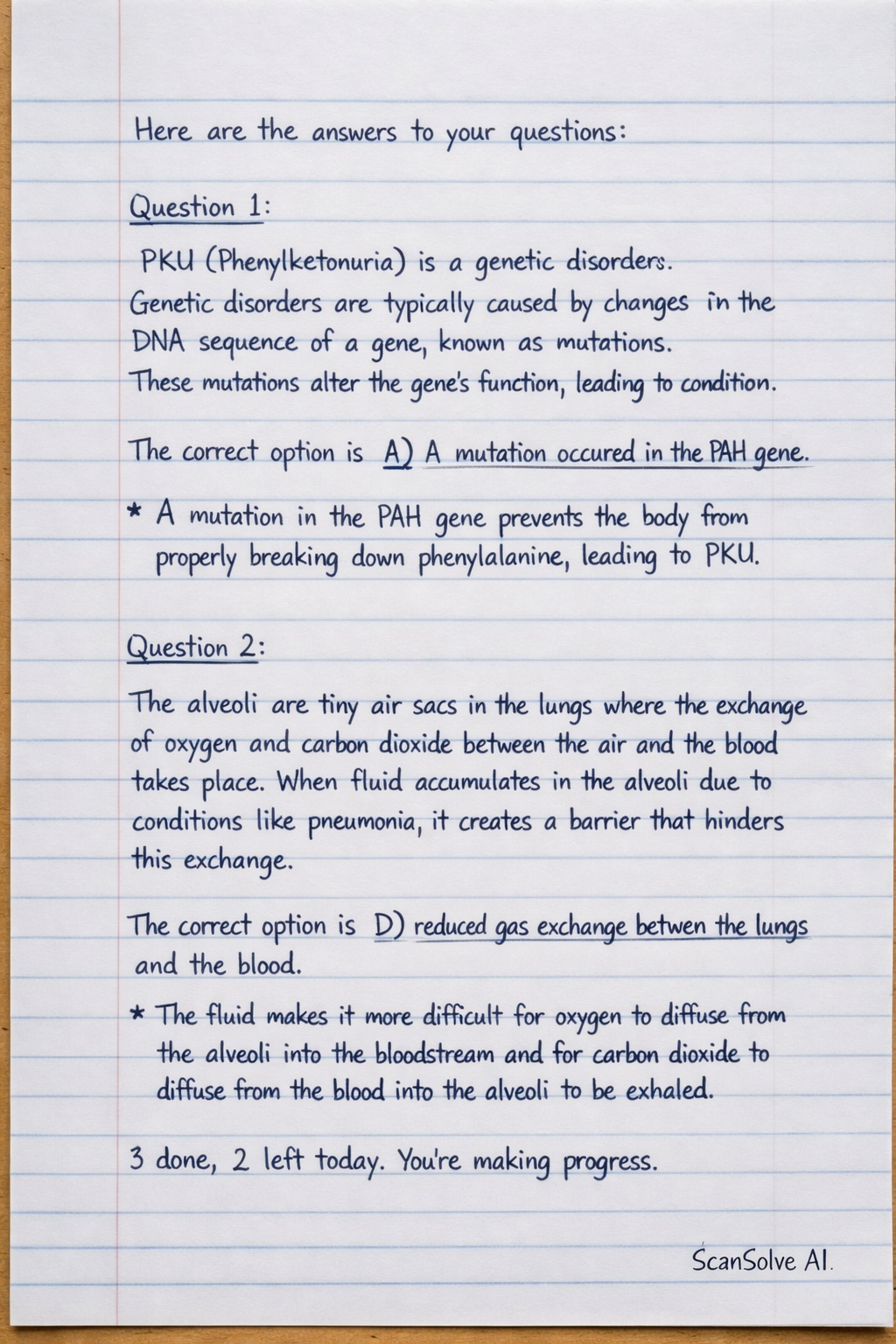Handwritten step-by-step solution preview