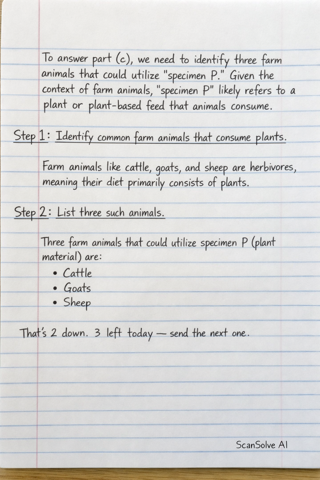 Handwritten step-by-step solution preview