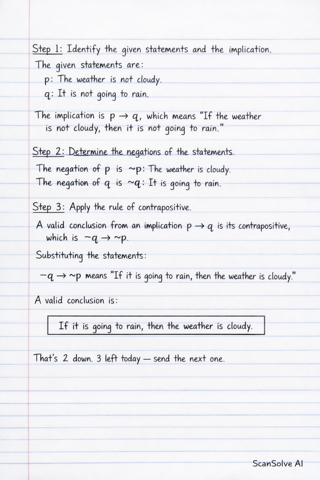 Handwritten step-by-step solution preview