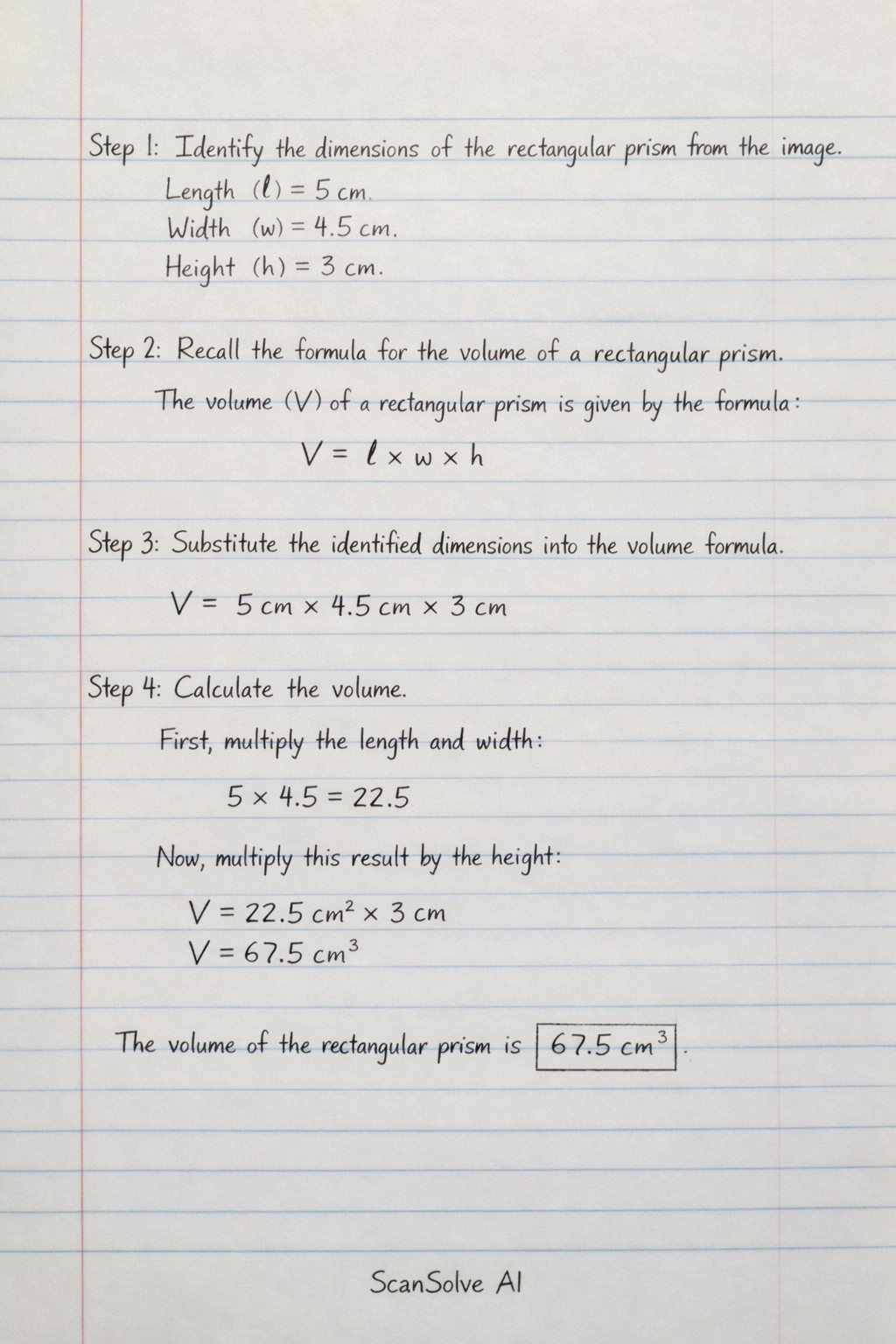 Handwritten step-by-step solution preview