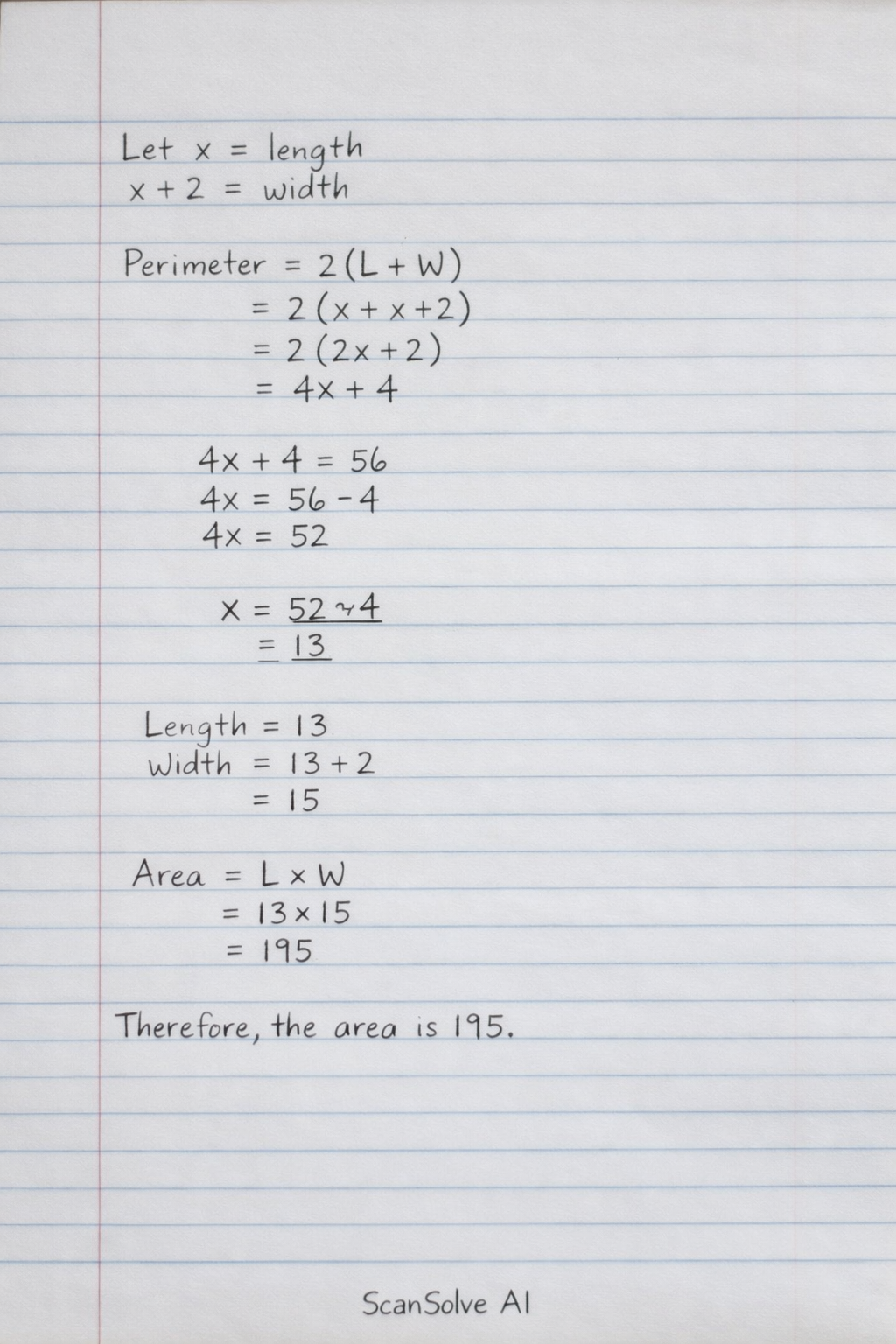 Handwritten step-by-step solution preview