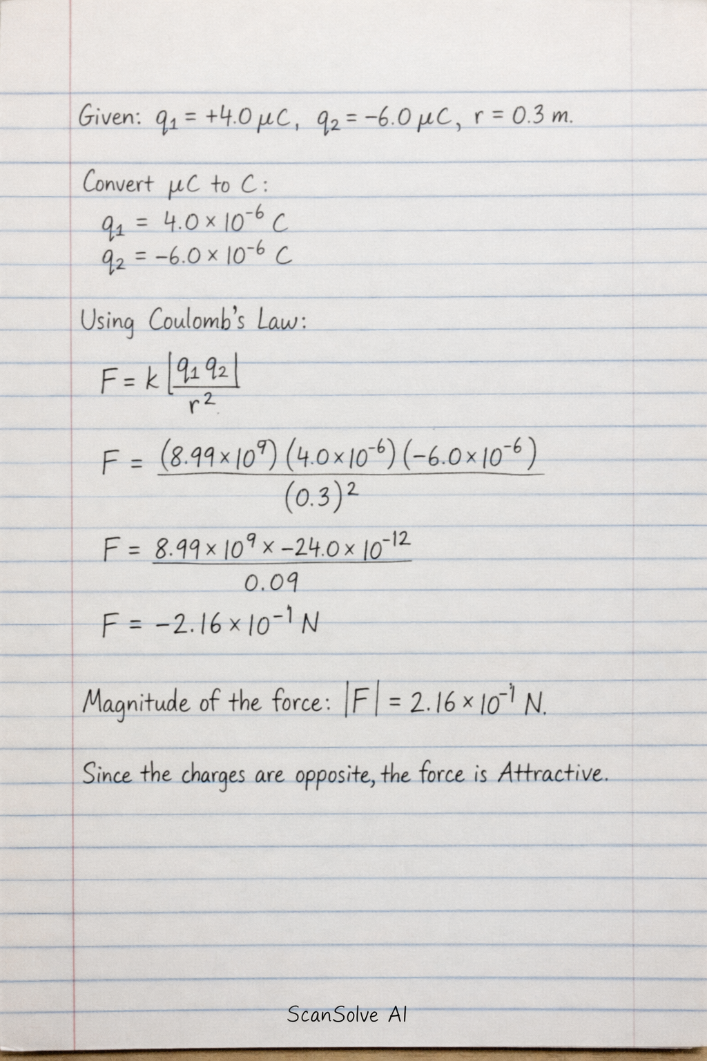 Handwritten step-by-step solution preview