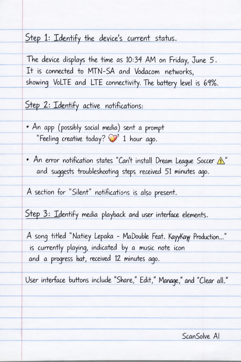 Handwritten step-by-step solution preview