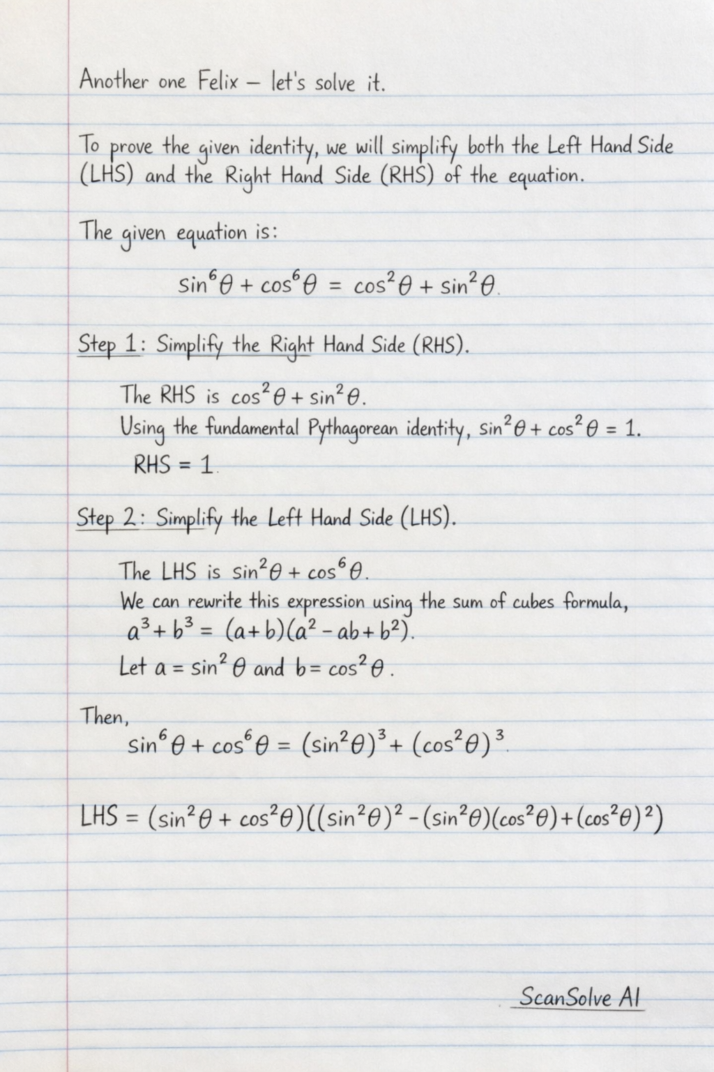 Handwritten step-by-step solution preview