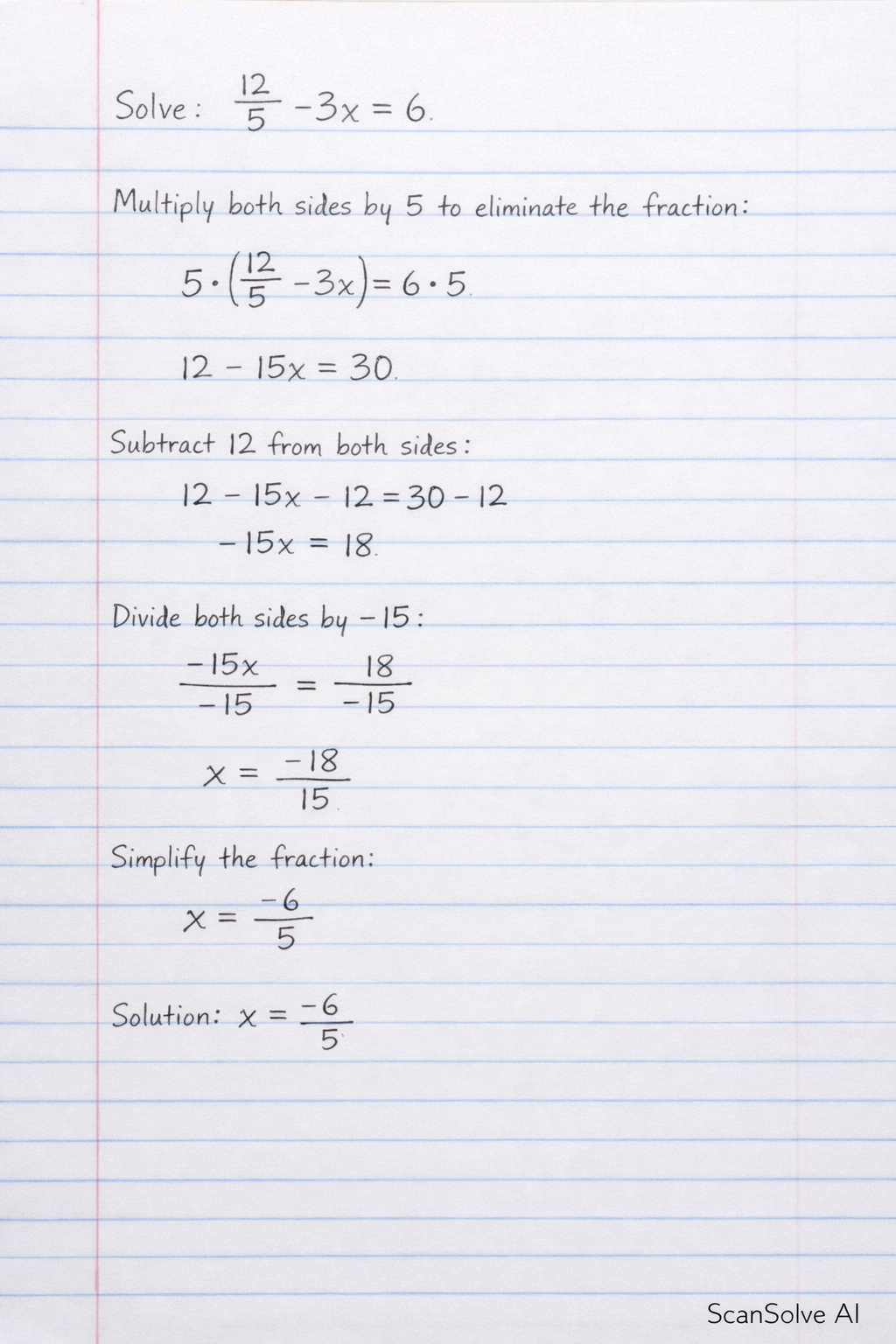 Handwritten step-by-step solution preview