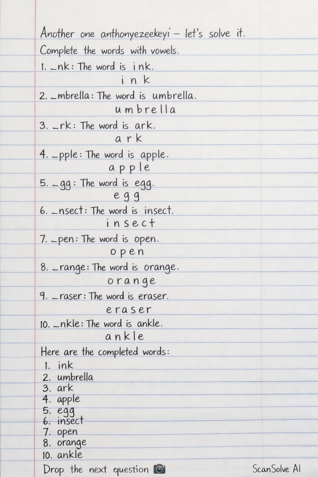 Handwritten step-by-step solution preview
