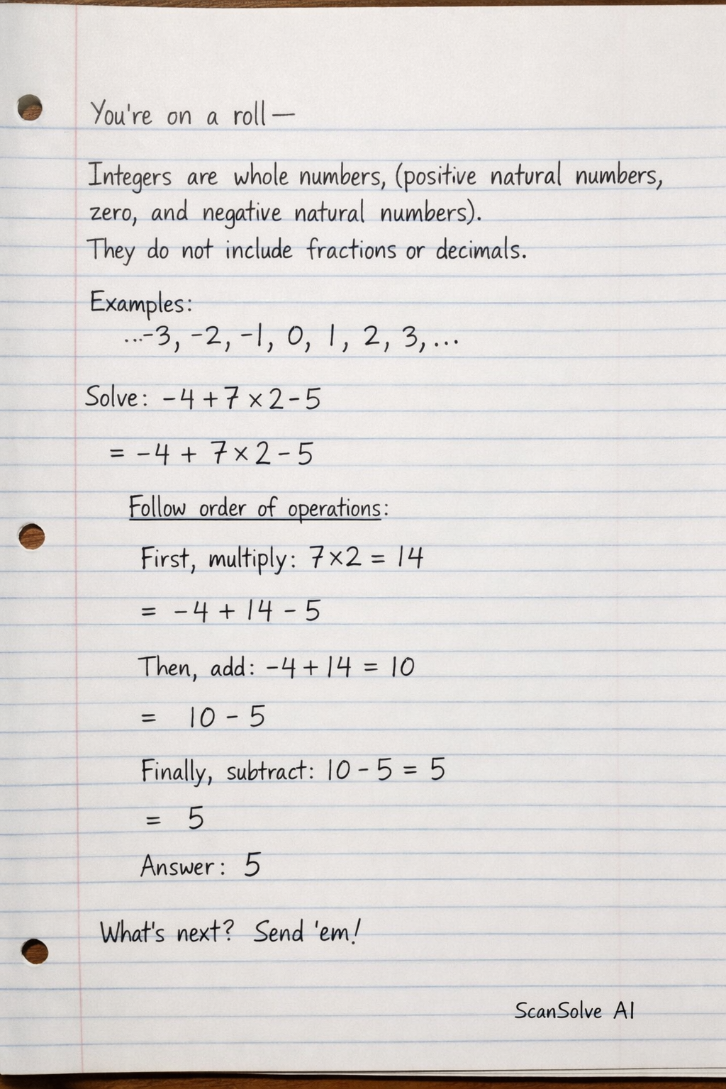 Handwritten step-by-step solution preview