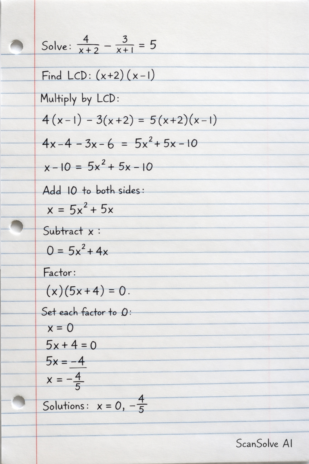 Handwritten step-by-step solution preview