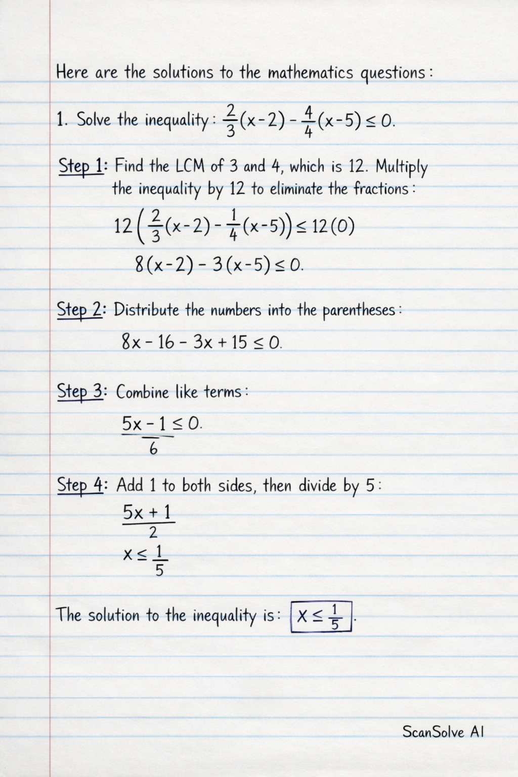 Handwritten step-by-step solution preview
