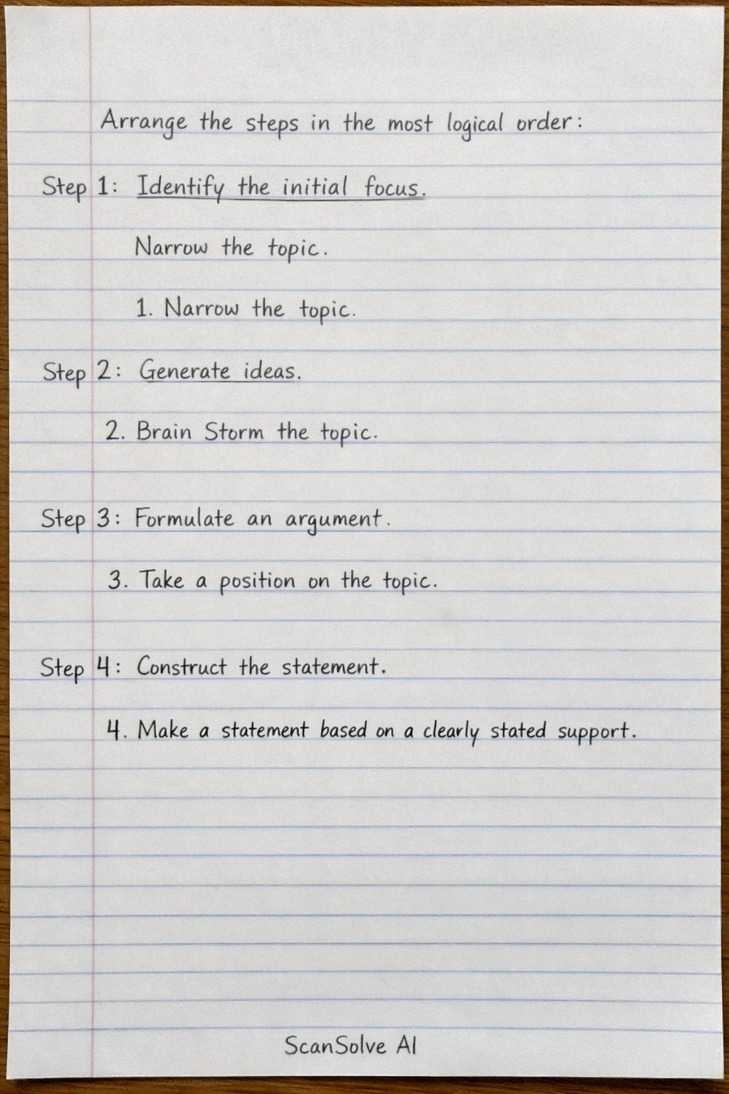 Handwritten step-by-step solution preview