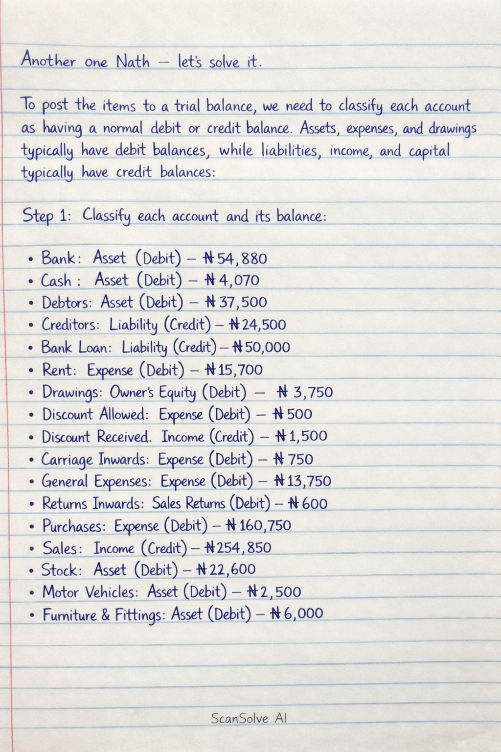 Handwritten step-by-step solution preview