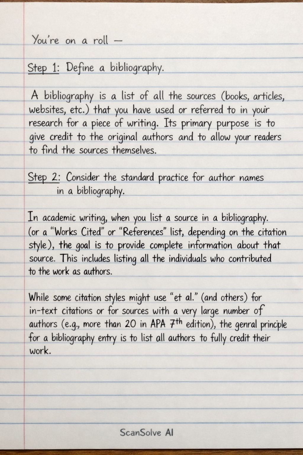 Handwritten step-by-step solution preview