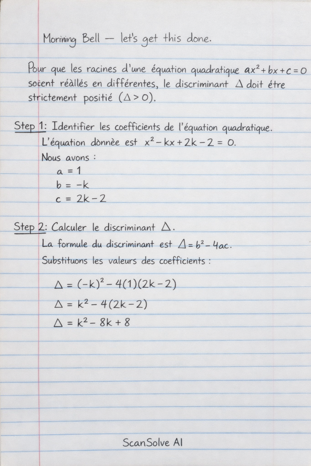 Handwritten step-by-step solution preview