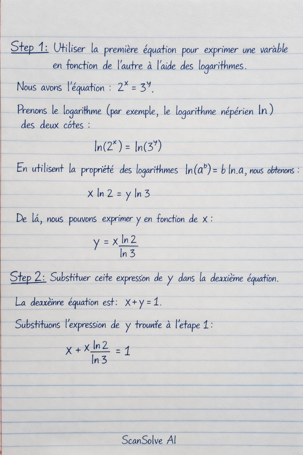 Handwritten step-by-step solution preview