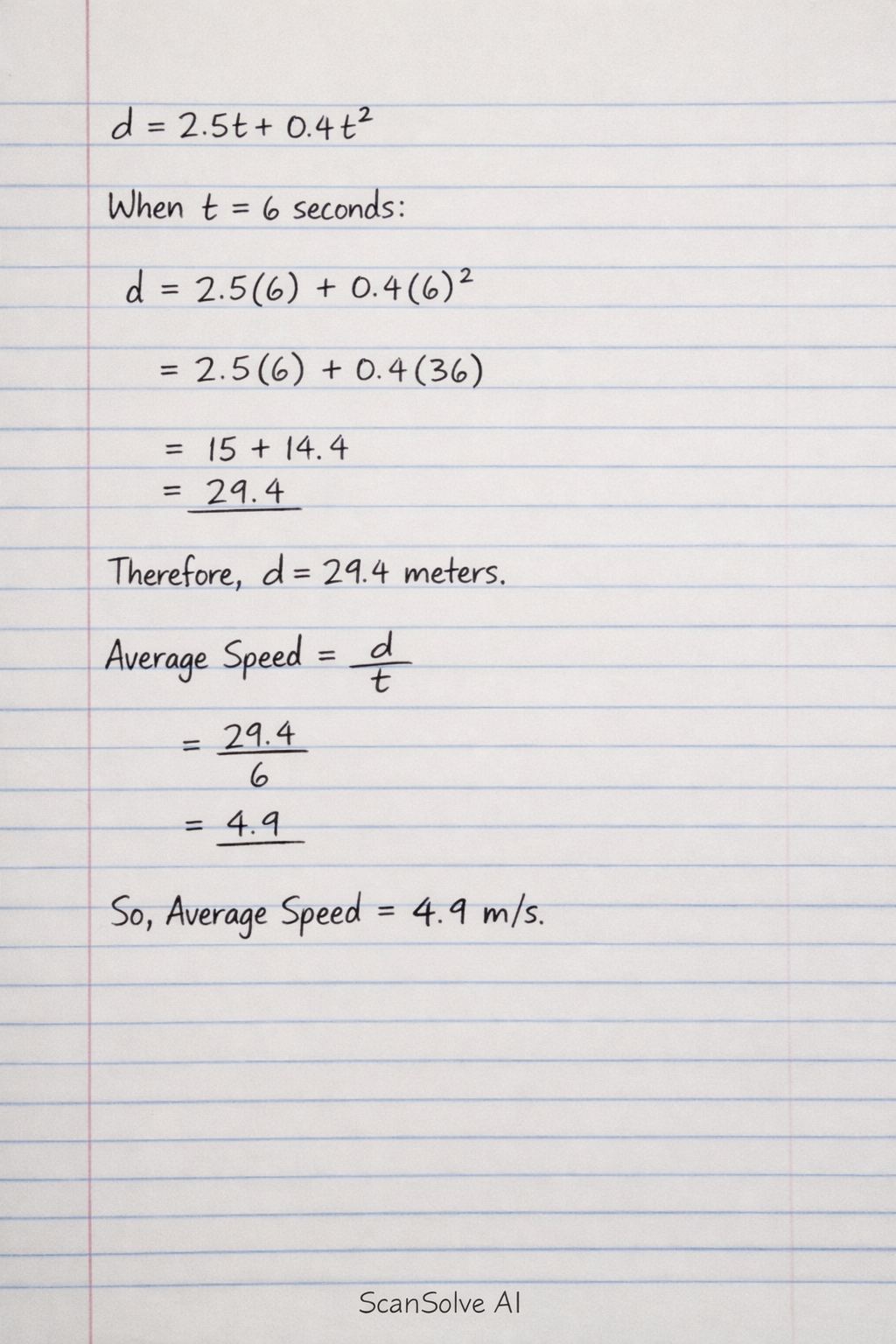Handwritten step-by-step solution preview