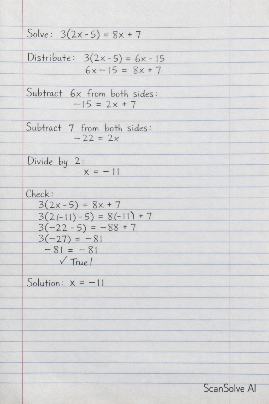 Handwritten step-by-step solution preview