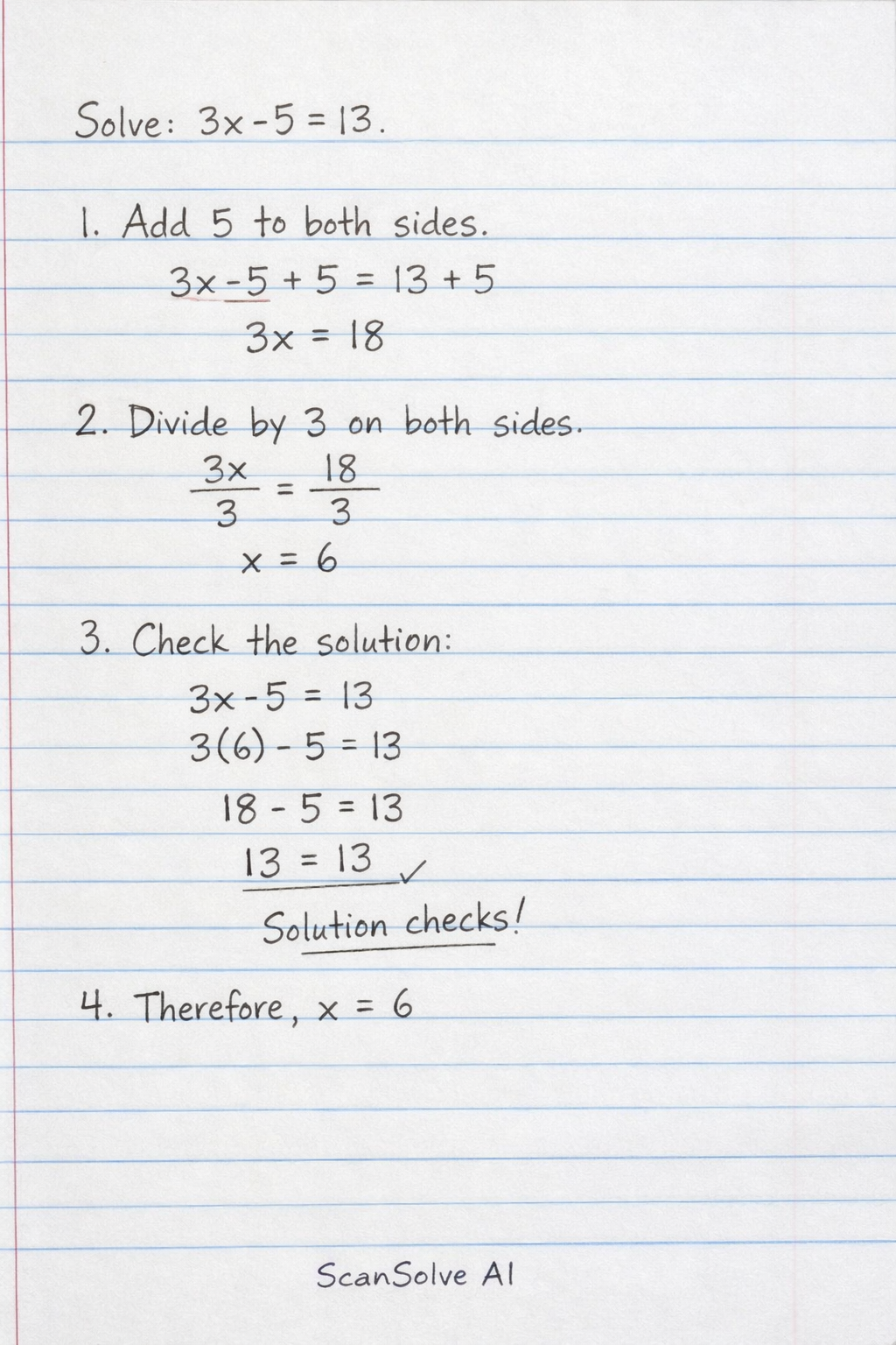 Handwritten step-by-step solution preview