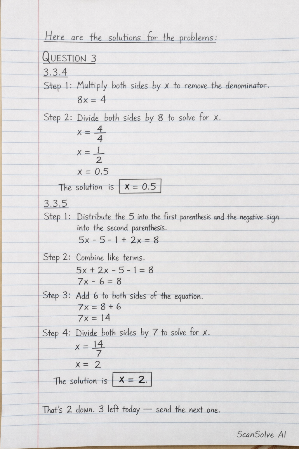 Handwritten step-by-step solution preview