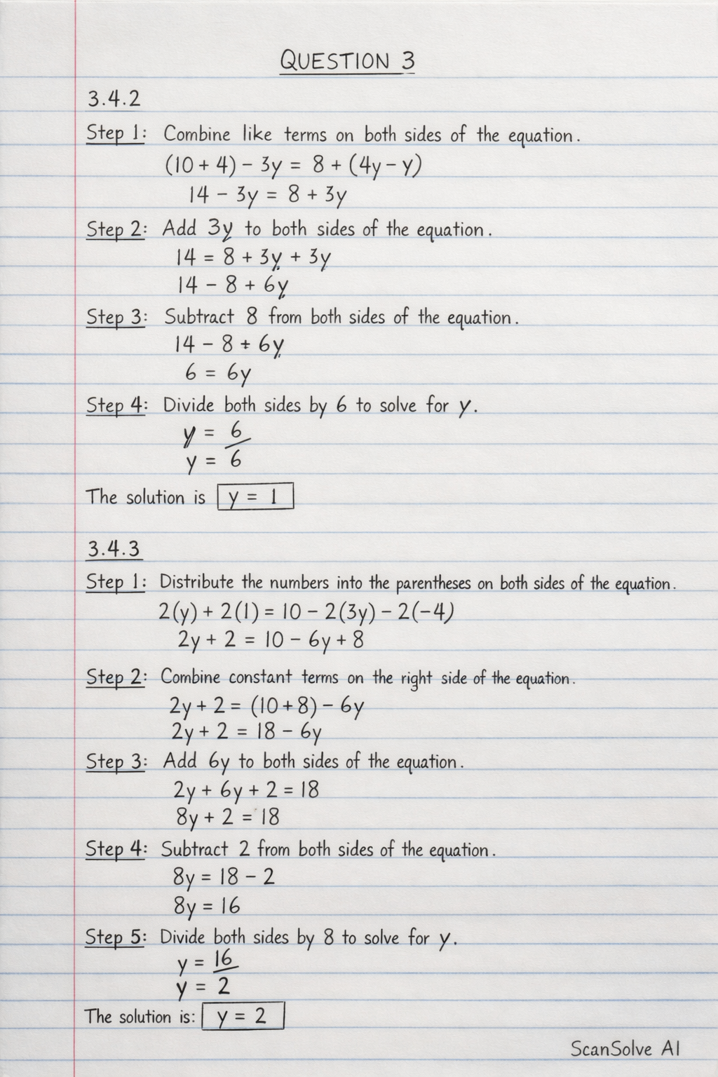 Handwritten step-by-step solution preview