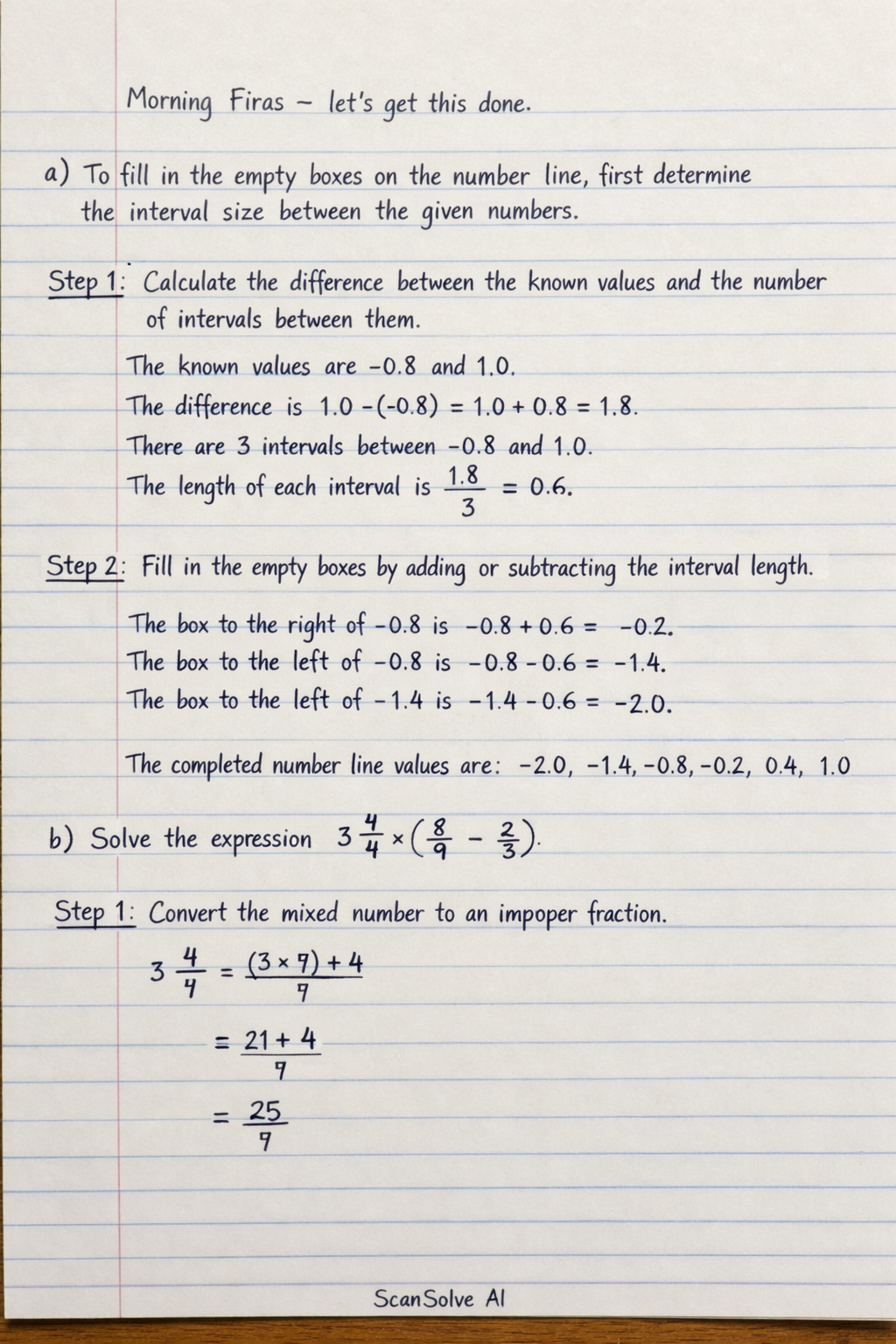 Handwritten step-by-step solution preview