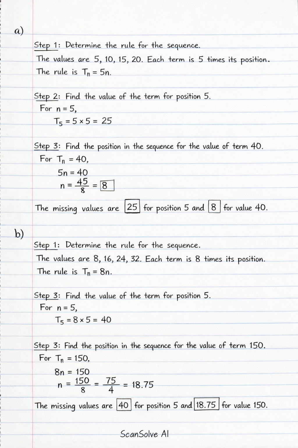 Handwritten step-by-step solution preview