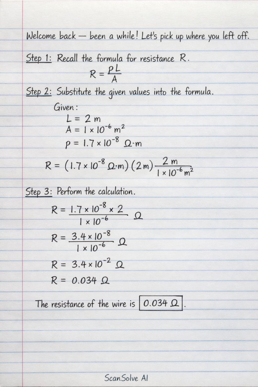 Handwritten step-by-step solution preview