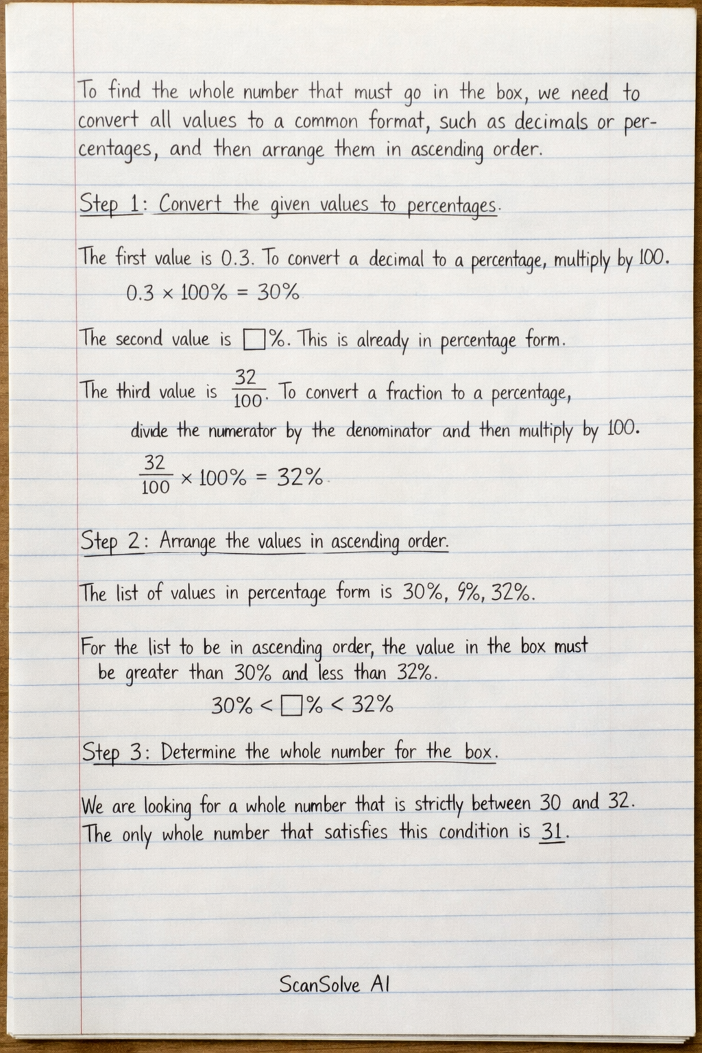 Handwritten step-by-step solution preview